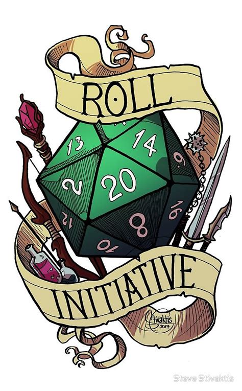 Roll Initiative By Steve Stivaktis Dungeons And Dragons Art Dandd