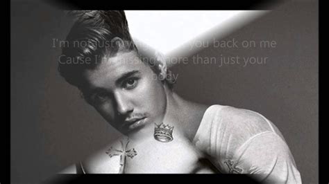 I know you know that i made those mistakes maybe once or twice. Sorry - Justin Bieber lyrics video - YouTube