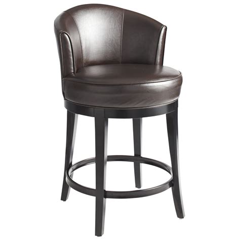 Superjare swivel barstool chairs with back. Isaac Swivel Bar & Counterstools - Brown | Leather swivel ...