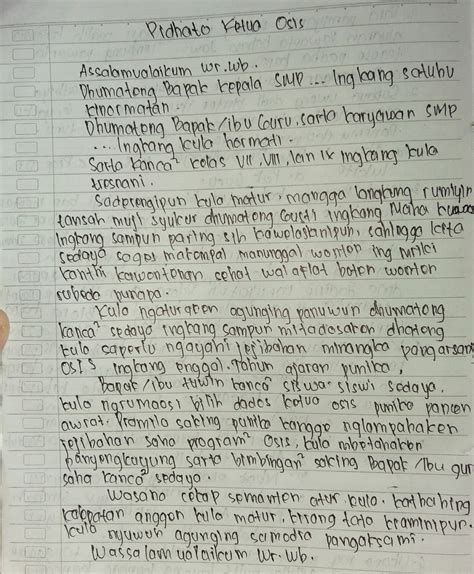 Kumpulan Contoh Contoh Teks Pranatacara Bahasa Jawa Acara Perpisahan