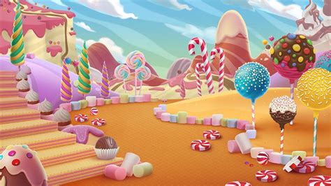Candy World Playground Disney On Behance Disney Candy Candyland