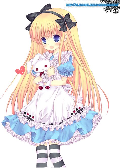 Kawaii Alice Render By Kuro Kouri On Deviantart Alice Anime Alice In