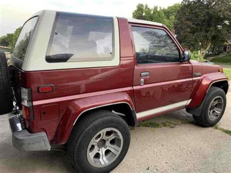 1990 Daihatsu Rocky SUV Red 4WD Manual SE For Sale Photos Technical