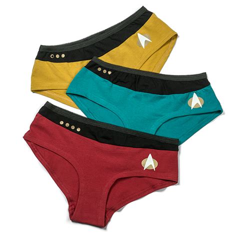Star Trek Tng Uniform Panties 3 Pack