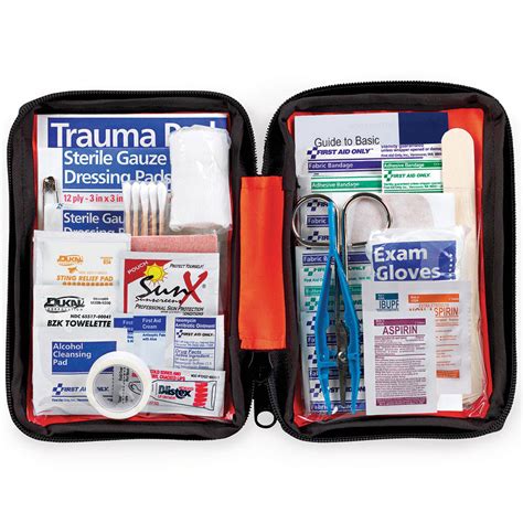 Fao Outdoor 107 Piece First Aid Kit Wsmall Soft Sided Case Aed