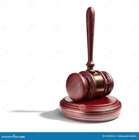 Wooden Gavel Law Concept 3d Icon Stock Illustration Illustration Of