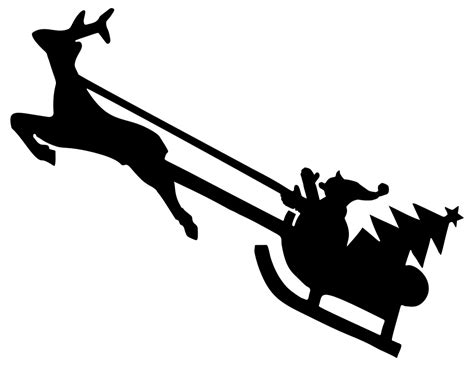 Onlinelabels Clip Art Christmas Reindeer Silhouette