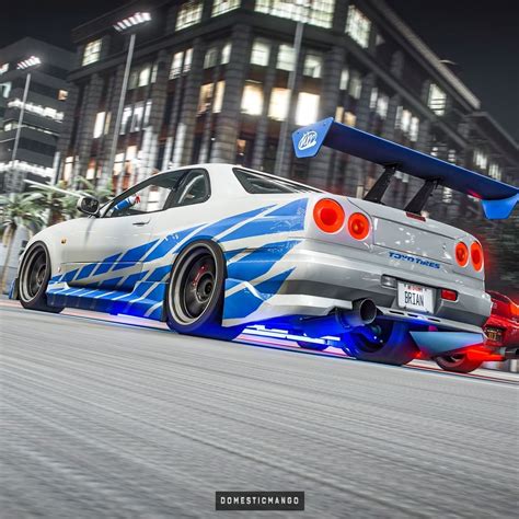 2 Fast 2 Furious R34 Gt R Rx 7 S2000 And Supra Have A Digital Drag