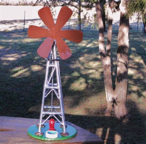 Windmill Metal Sculpture Yard Art Garden Art Metal Art Etsy