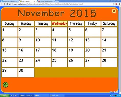 Make A Calendar Starfall Printable Word Searches