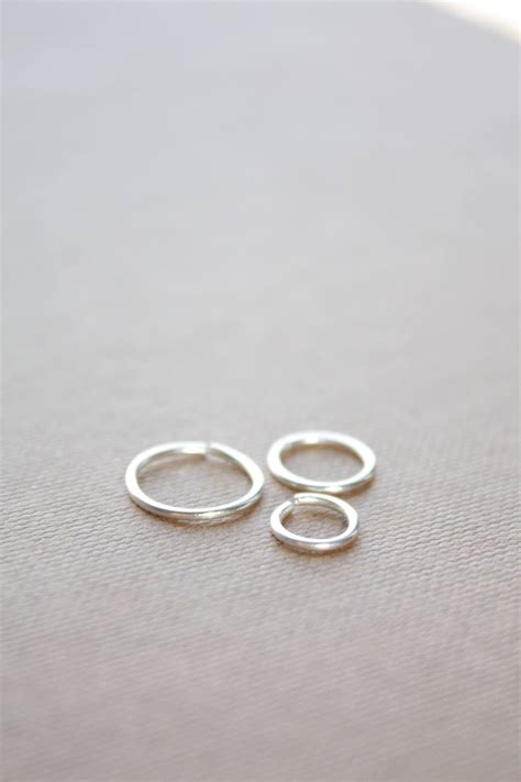 22g 18g Thin Nose Ring Small Septum Ring Silver Nose Hoop 20g Nose Hoop