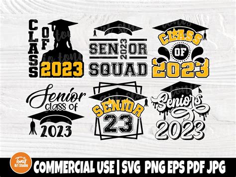 Graduation Svg Bundle Senior 2023 Svg Class Of 2023 Svg Etsy