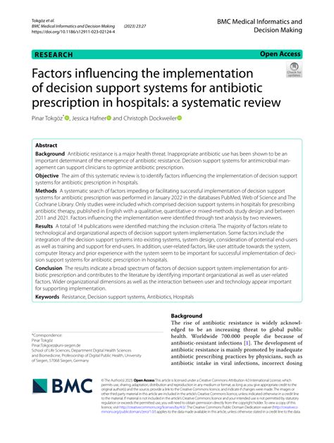 Pdf Factors Influencing The Implementation Of Decision Support