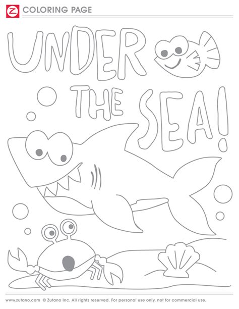 Under The Sea Coloring Pages Coloring Home