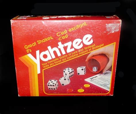Yahtzee Board Game Milton Bradley C950 Made In Usa Etsy Canada