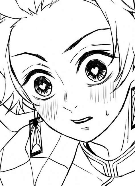 Kimetsu No Yaiba Coloring Page Anime Character Drawing Coloring Porn
