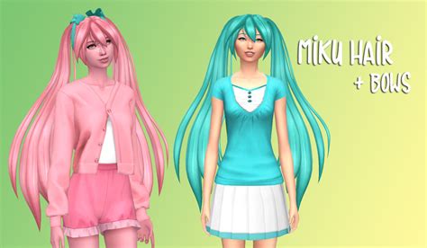 Infiniteraptor Simandy ‘s Miku Hair Bows Recoloured In The Sorbets