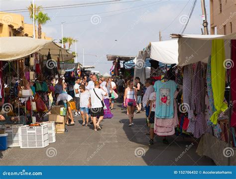 Street Market Torre La Mata Near Torrevieja Spain Editorial Photography