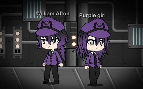 Gacha Life Fnaf William Afton And Purple Girl Purple Guy Purple Gambaran
