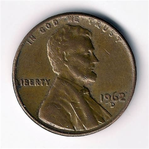 File1962 D Lincoln Penny Us Coin Wikimedia Commons