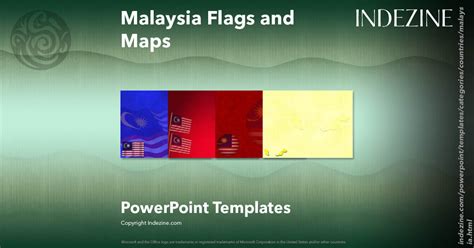Malaysia Flags And Maps Powerpoint Templates