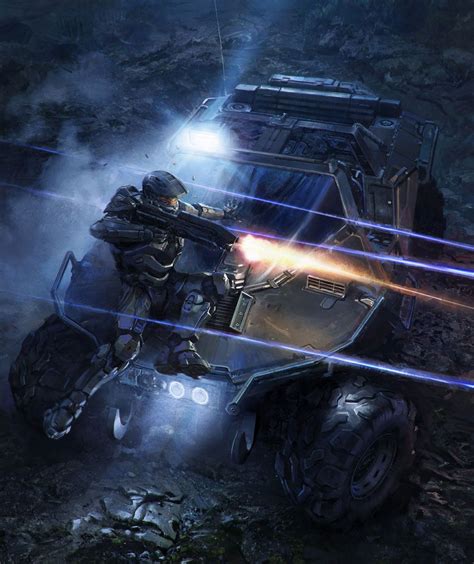 Halo 4 Art And Pictures Master Chief And Warthog Video