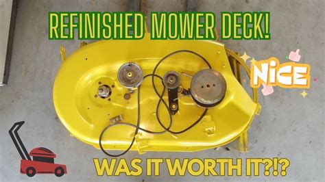 Refinishing A John Deere Mower Deck YouTube