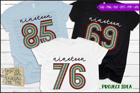 Download Retro Birthday | retro numbers | 60's | 70's | 80's svg png (756564) | Cut Files | Design Bundles