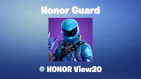 Honor Guard Fortnite Outfitskin Youtube