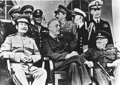 Photograph Stalin Roosevelt And Churchill At Tehran Conference John