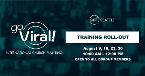 Go Viral Training Roll Out Ccf Seattle Christs Commission