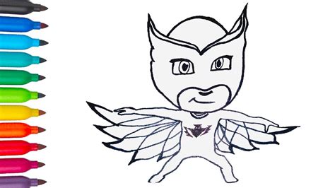 How To Draw Owlette Pj Masks Drawing Easy Step By Step Pj Masks