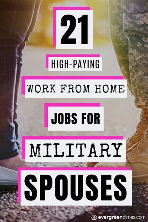 21 High Paying Work From Home Jobs For Military Spouses Military Wife