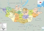 Large size Political Map of Mongolia - Worldometer