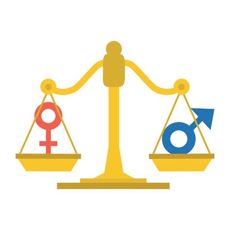 gender equality concept gender symbols balancing in a scale 16062648 vector art at vecteezy