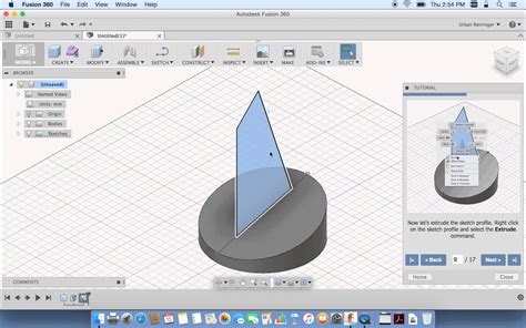 Autodesk Fusion 360 Tutorial 1 Basic Design Step By