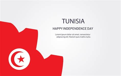 Bonne Fête De Lindépendance Tunisie 20 Mars Illustrations Vectorielles
