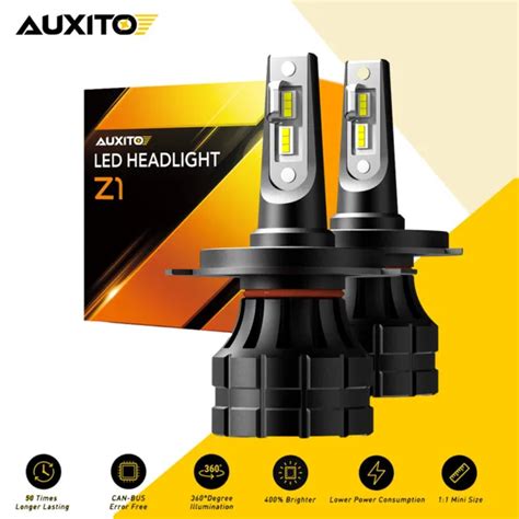 AUXITO H4 9003 LED Headlight Kit 20000LM 12V High Low Beam Bulbs 6500K