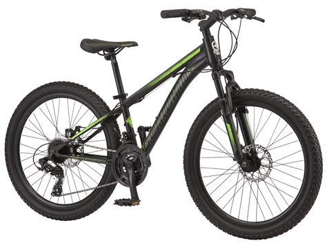 Schwinn Sidewinder Mountain Bike 24 Inch Wheels 21 Speeds Black Green