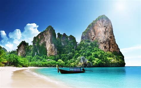 Railay Beach Thailand 4k Ultra Hd Wallpaper Background