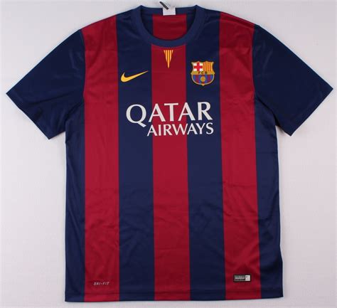 Lionel Messi Signed Barcelona Nike Authentic Soccer Jersey Messi Coa