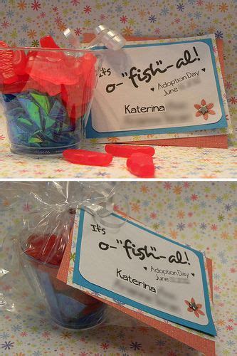 Thousands of children around the world are living in poverty, and they are hoping and praying to be sponsored by a generous person like you. Swedish Fish "It's o-fish-al" favors for an adoption party | Adoption day, Adoption party ...