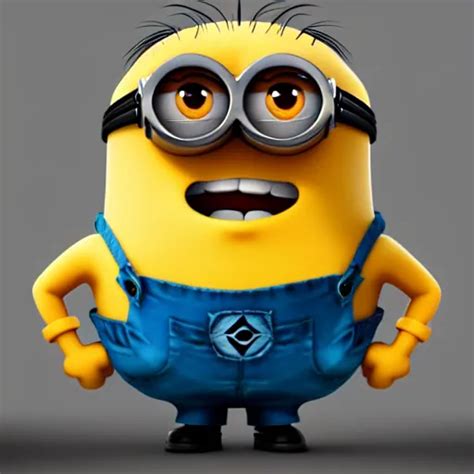 Buff Minion From Despicable Me 4 K High Resolution Stable Diffusion