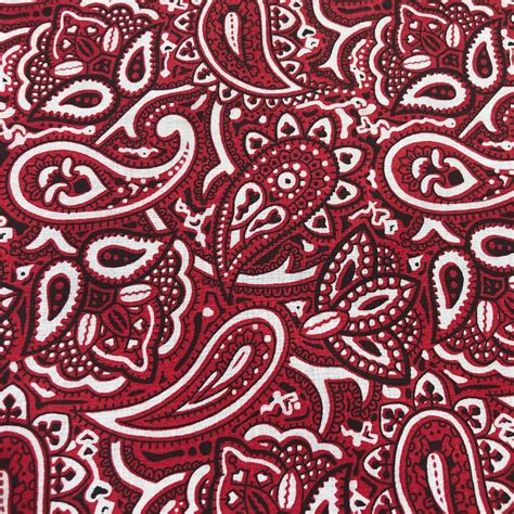 Cotton Bandana Print Style 2 Red