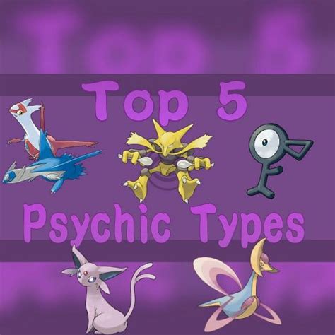 Top 5 Psychic Types Pokémon Amino