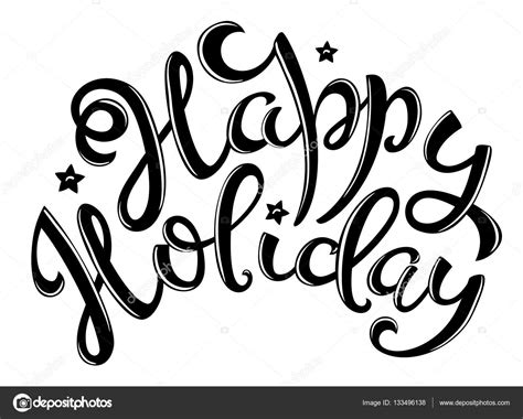 Happy Holiday Poster Stock Vector Image By ©sunnysmilestock 133496138