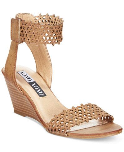 Xoxo Sadler Ankle Strap Demi Wedge Sandals Sandals Shoes Macy S