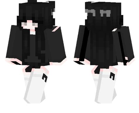 Black And White Girl Minecraft Pe Skins