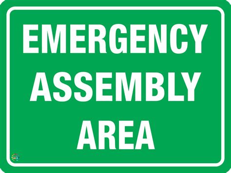 Emergency Assembly Area Sign K2k Signs Australia