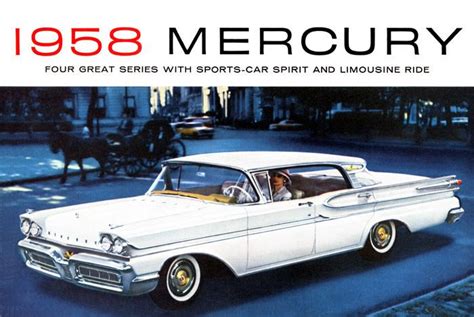 Plan59 Classic Car Art Vintage Ads 1958 Mercury Brochure Form